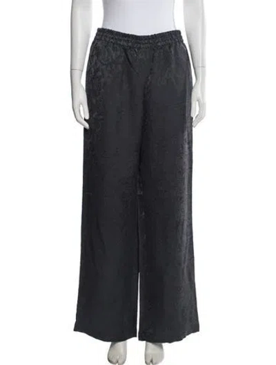 Pre-owned Golden Goose Patterned Wide Leg Pants In Blue