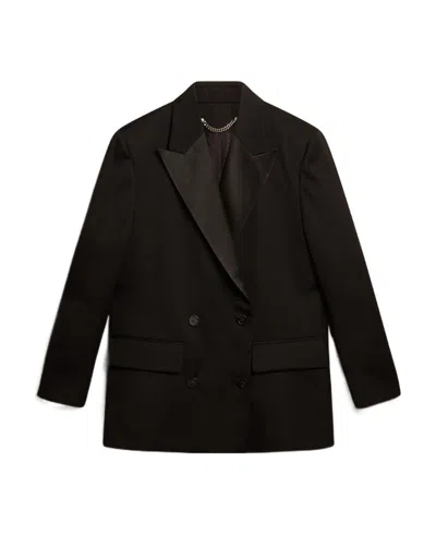 Golden Goose Peak-lapels Double-breasted Blazer In Black