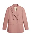 Golden Goose Peak-lapels Double-breasted Blazer In Pink