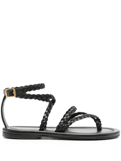 Golden Goose Penelope Flat Sandals In Black