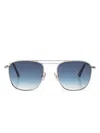 Golden Goose Pilot-frame Sunglasses In Silver