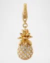 Golden Goose Pineapple Bag Charm In Gold/crystal