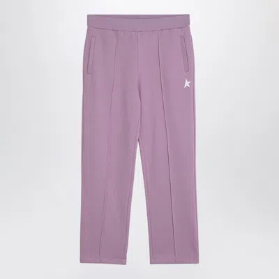 Golden Goose Star Cotton Blend Jogging Pants In Fair Orchid