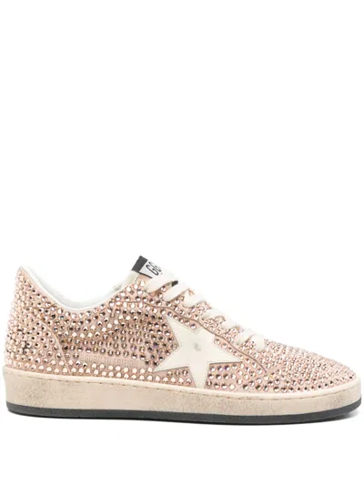 Golden Goose Pink Crystal Sneakers
