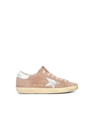 Golden Goose Pink Leather Sneakers Women