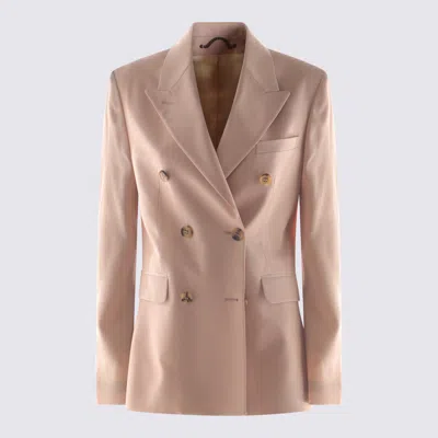 Golden Goose Pink Viscose Blazer In Shadow Grey