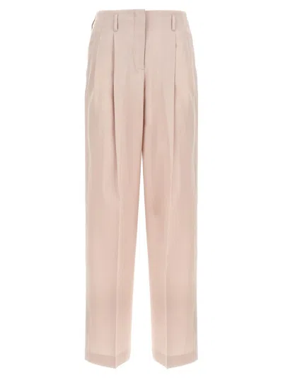 GOLDEN GOOSE PINK WOOL PANTS