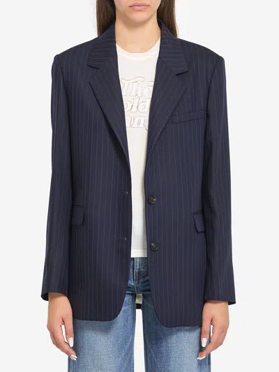 GOLDEN GOOSE PINSTRIPE BLAZER