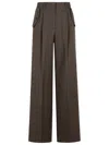 Golden Goose Wide Leg Trousers Pleated Front And Pockets In Multi