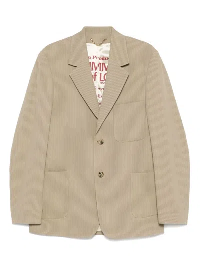 GOLDEN GOOSE PINSTRIPE SINGLE-BREASTED BLAZER
