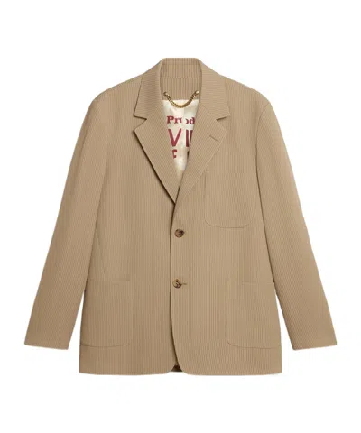 GOLDEN GOOSE GOLDEN GOOSE DELUXE BRAND SINGLE BREASTED STRIPED BLAZER