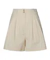 Golden Goose Pinstriped Cotton-blend Shorts In Nude