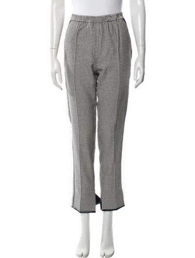 Pre-owned Golden Goose Plaid Print Straight Leg Pants W/ Tags In Neutral