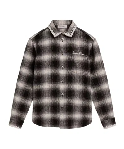 Golden Goose Kids' Plaid Shirt In Multi