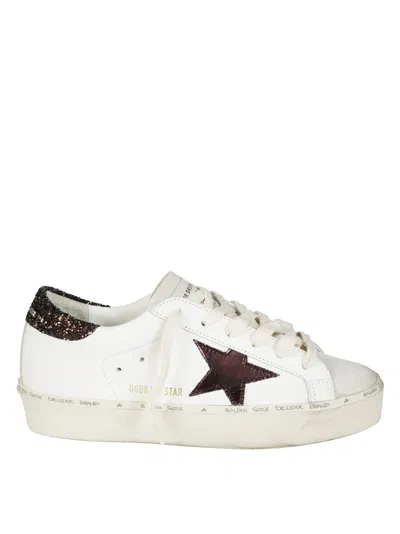 Golden Goose Platform Sneakers With Distinctive Star Logo In Neutral