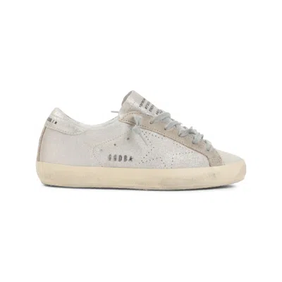 Golden Goose Platinum Beige Cow Leather Superstar Sneakers In Neutral