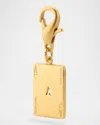 Golden Goose Playing Card Bag Charm In Gold