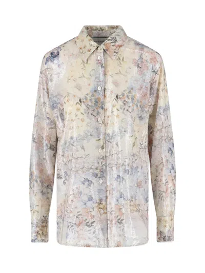 Golden Goose Pleated Shirt In Multi