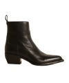 Golden Goose Debbie Leather Ankle Boots In Black