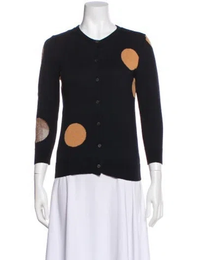 Pre-owned Golden Goose Polka Dot Print Sweater In Black