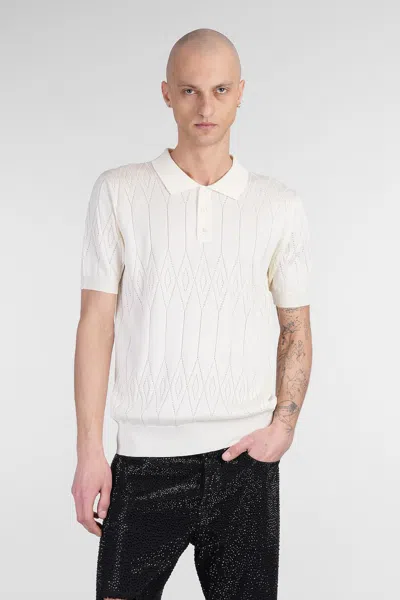 Golden Goose Polo In White Cotton