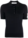 Golden Goose Golden Polo Knit In Blue