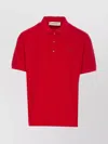 Golden Goose Polo Shirt With Regular Collar And Short Sleeves In Red