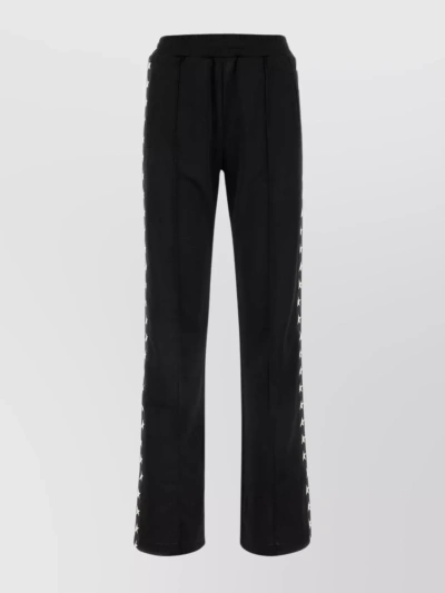GOLDEN GOOSE POLYESTER JOGGERS WITH ELASTIC WAISTBAND AND WIDE LEG