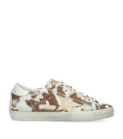 Golden Goose Pony Hair Super-star Sneakers In Multi
