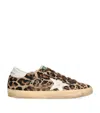 Golden Goose Pony Skin Leopard Print Super-star Sneakers In Brown