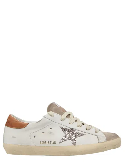 Golden Goose Premium Leather Platform Sneakers In Brown