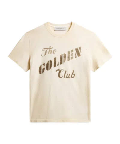 Golden Goose Print T-shirt In White