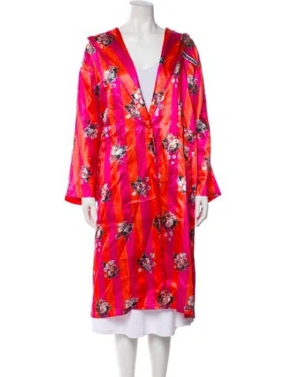 Pre-owned Golden Goose Printed Coat In Pink