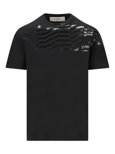 Golden Goose Deluxe Brand Graphic Printed Crewneck T-shirt In Black