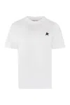 Golden Goose Iconic Star Logo Short Sleeve T-shirt In White