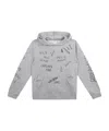 Golden Goose Printed Fleece Hoodie In Gray