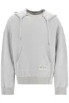 Golden Goose Drawstring Hood Kangaroo Pocket Sweater In Grey