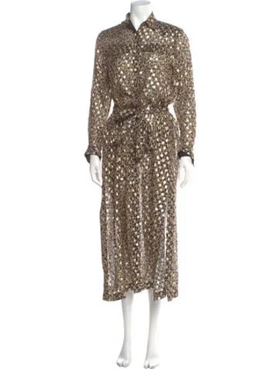 Pre-owned Golden Goose Printed Long Dress