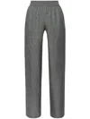Golden Goose Patterned Loose-fit Trousers In Grey