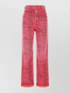 GOLDEN GOOSE PRINTED TROUSERS WITH BELT LOOPS AND BACK POCKETS