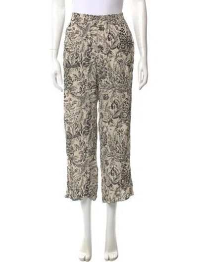 Pre-owned Golden Goose Printed Wide Leg Pants In Neutral