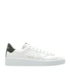 Golden Goose Mens Silver Com Pure Star Bio Logo-print Faux-leather Low-top Trainers In White