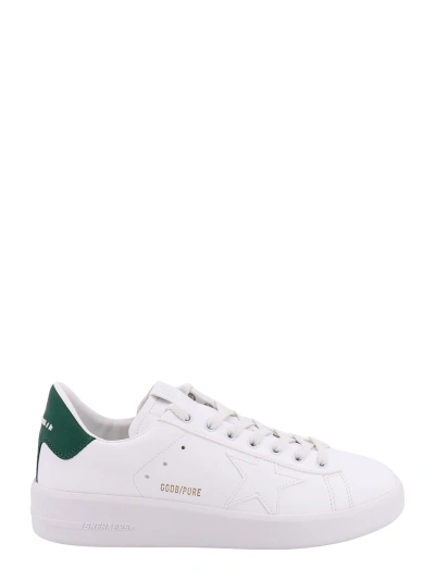 Golden Goose Pure New Sneakers In White/green