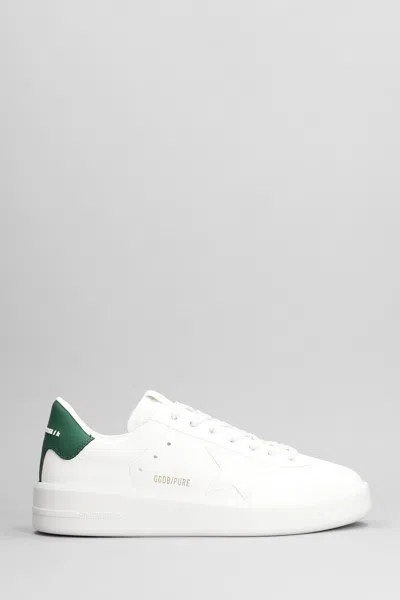 Golden Goose Pure Sneakers In White Leather