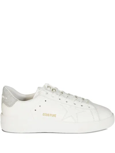 Golden Goose White Leather Purestar Sneakers