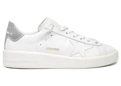 Pre-owned Golden Goose Pure Star Glitter (women's) Sneakers In White/silver
