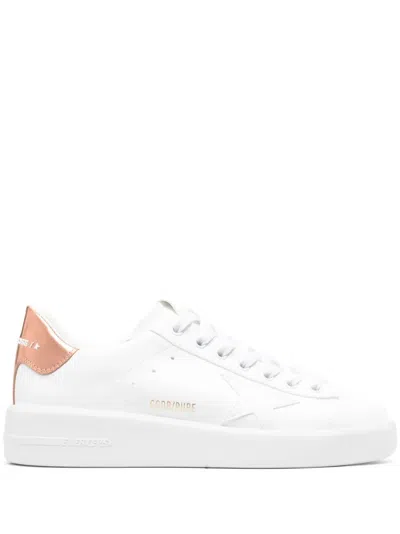 Golden Goose Hi Star Low-top Leather Sneakers In White
