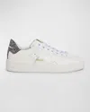 Golden Goose Pure Star Leather Glitter Low-top Sneakers In White Antracite