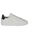 Golden Goose Pure Star Bicolor Leather Low-top Sneakers In Bianco