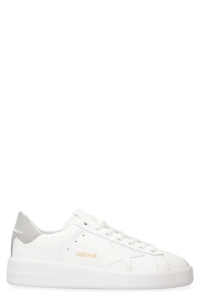 GOLDEN GOOSE PURE STAR LEATHER LOW-TOP SNEAKERS
